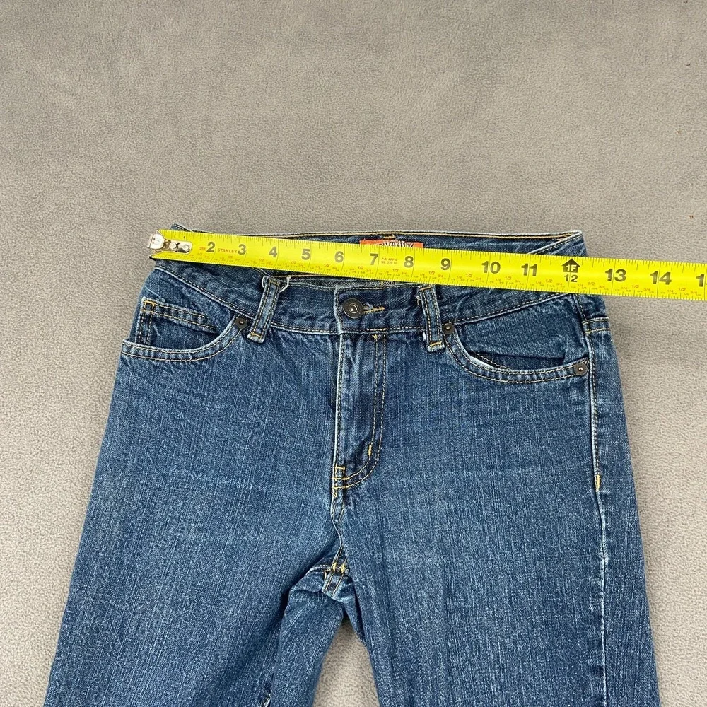 Old Navy Skinny Jeans Boys 10 Blue Denim Cotton Regular Medium Wash Whiskered